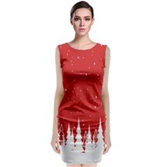 Merry Cristmas,royalty Sleeveless Velvet Midi Dress by nateshop