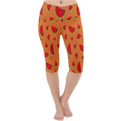 Fruit 2 Lightweight Velour Cropped Yoga Leggings by nateshop
