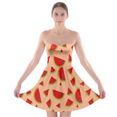 Fruit-water Melon Strapless Bra Top Dress by nateshop