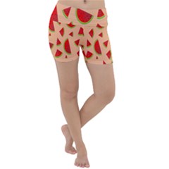 Fruit-water Melon Lightweight Velour Yoga Shorts by nateshop