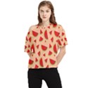 Fruit-water Melon One Shoulder Cut Out Tee View1