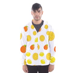 Fruits,orange Men s Hooded Windbreaker by nateshop