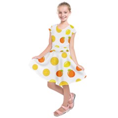 Fruits,orange Kids  Short Sleeve Dress by nateshop