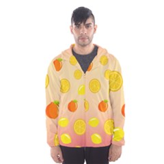 Fruits-gradient,orange Men s Hooded Windbreaker by nateshop