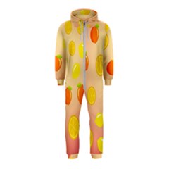 Fruits-gradient,orange Hooded Jumpsuit (kids) by nateshop