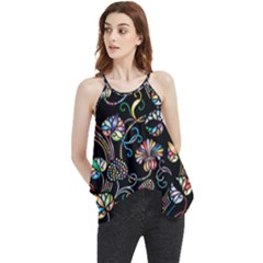 Floral Flowy Camisole Tank Top by nateshop