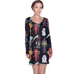 Halloween Long Sleeve Nightdress by nateshop