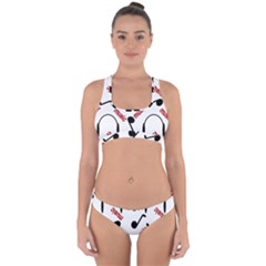 Music Cross Back Hipster Bikini Set by nateshop