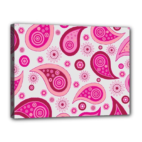 Paisley Canvas 16  X 12  (stretched) by nateshop