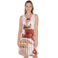 Christmas Figures 8 Knee Length Skater Dress With Pockets by artworkshop