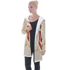 Christmas Figures 9 Longline Hooded Cardigan by artworkshop