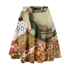 Christmas Puppets High Waist Skirt