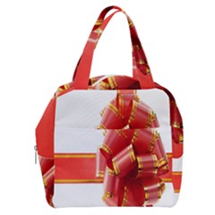 Red Ribbon Bow On White Background Boxy Hand Bag by artworkshop