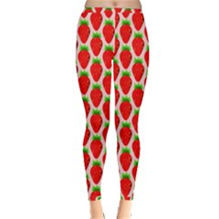 Strawberries Inside Out Leggings by nateshop