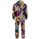 Textile Fabric Pattern Hooded Jumpsuit (Men) View2
