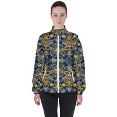 Tile (2) Women s High Neck Windbreaker by nateshop