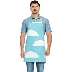 Clouds Blue Pattern Kitchen Apron by ConteMonfrey