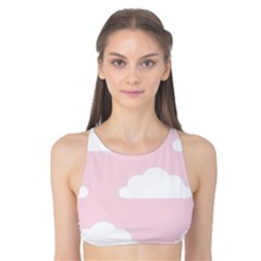 Clouds Pink Pattern   Tank Bikini Top by ConteMonfrey