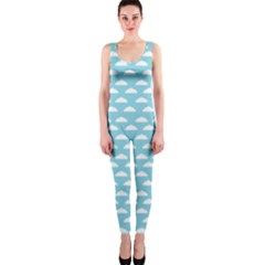 Little Clouds Blue  One Piece Catsuit by ConteMonfrey