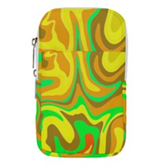 Groovy Wavy Pattern Colorful Pattern Waist Pouch (small)