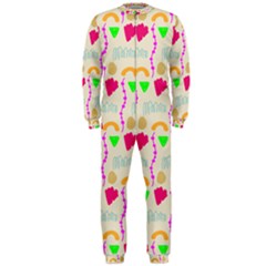 Geometric Shape Pattern Shapes Onepiece Jumpsuit (men) by Wegoenart