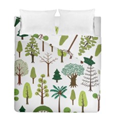 Chrismas Tree Greeen  Duvet Cover Double Side (full/ Double Size) by nateshop