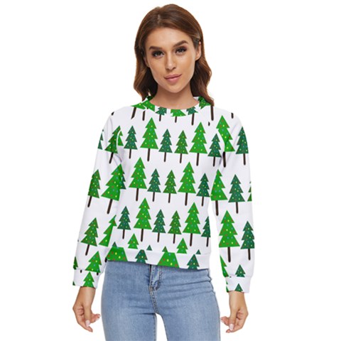 Chrismas Tree Greeen Women s Long Sleeve Raglan Tee by nateshop