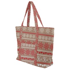 Christmas-pattern-background Zip Up Canvas Bag by nateshop