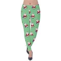 Christmas-santaclaus Velvet Leggings by nateshop