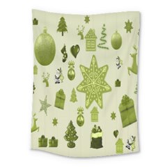 Christmas-stocking-star-bel Medium Tapestry by nateshop