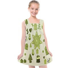 Christmas-stocking-star-bel Kids  Cross Back Dress by nateshop