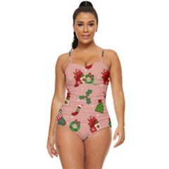 Gifts-christmas-stockings Retro Full Coverage Swimsuit by nateshop