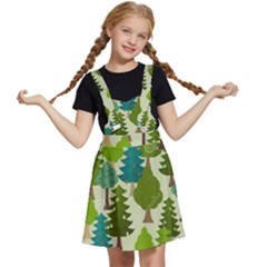 Seamless-forest-pattern-cartoon-tree Kids  Apron Dress by nateshop