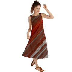 Colored Pattern Bokeh Blurred Blur Summer Maxi Dress by Ravend