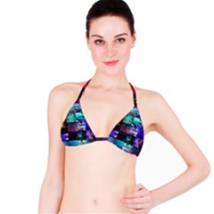 Patchwork Decorative Decor Tile Bikini Top