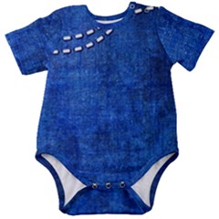 Background-jeans  Baby Short Sleeve Onesie Bodysuit by nateshop