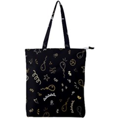 Background Graphic Beautiful Double Zip Up Tote Bag
