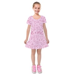 Background Back To School Bright Kids  Short Sleeve Velvet Dress