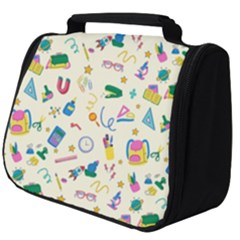 Pattern School Bag Pencil Triangle Full Print Travel Pouch (big)