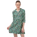 Illustration Pattern Seamless Mini Skater Shirt Dress View1