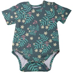 Illustration Pattern Seamless Baby Short Sleeve Onesie Bodysuit