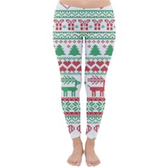 Scandinavian-nordic-christmas-seamless-pattern-vector Classic Winter Leggings by nateshop