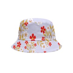 Nature Illustration Pattern Flower Floral Bucket Hat (kids) by Ravend