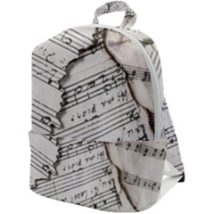 Music Notes Note Music Melody Sound Pattern Zip Up Backpack