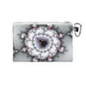 Mandelbrot Fractal Background Template Circle Canvas Cosmetic Bag (Medium) View2