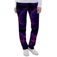 Fractal Mandelbrot Abstract Background Pattern Women s Casual Pants