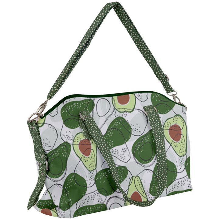 avocado pattern - Copy Canvas Crossbody Bag