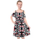 A-new-light Kids  Cut Out Shoulders Chiffon Dress