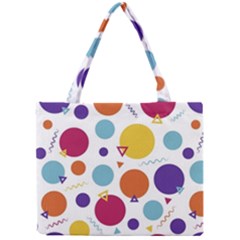 Background Polka Dot Mini Tote Bag by Ravend