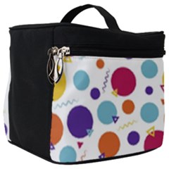 Background Polka Dot Make Up Travel Bag (big) by Ravend